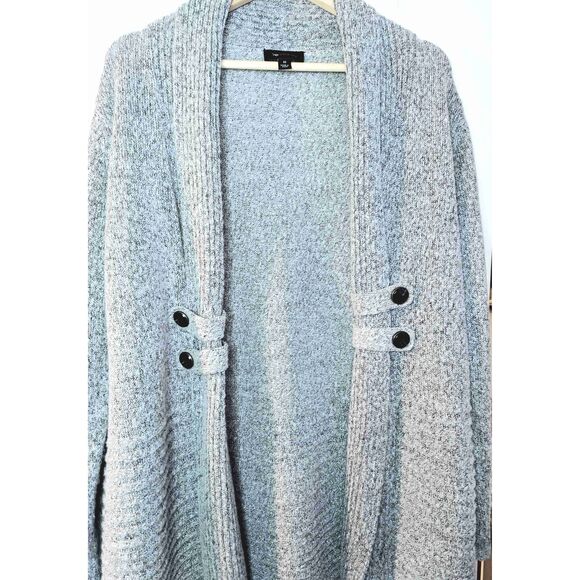 AB Studio Sweaters - AB Studio Gray Long Sleeve Knit Cardigan Medium